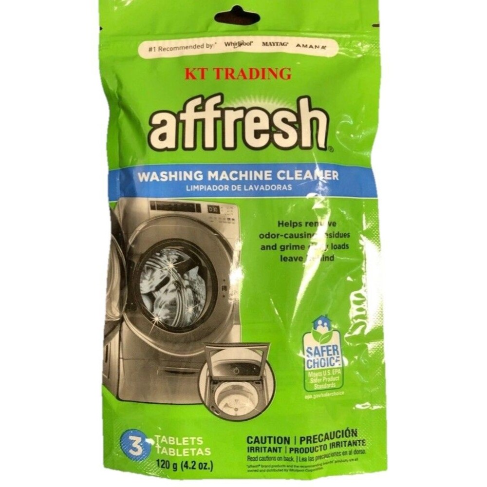 Affresh WASHING MACHINE CLEANER Odor Residues Remover ~ Septic Safe ~ 3 Tablets